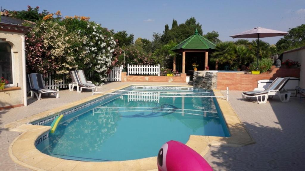 Apartament Gite T2 Avec Grande Piscine Villeneuve-la-Comptal Zewnętrze zdjęcie
